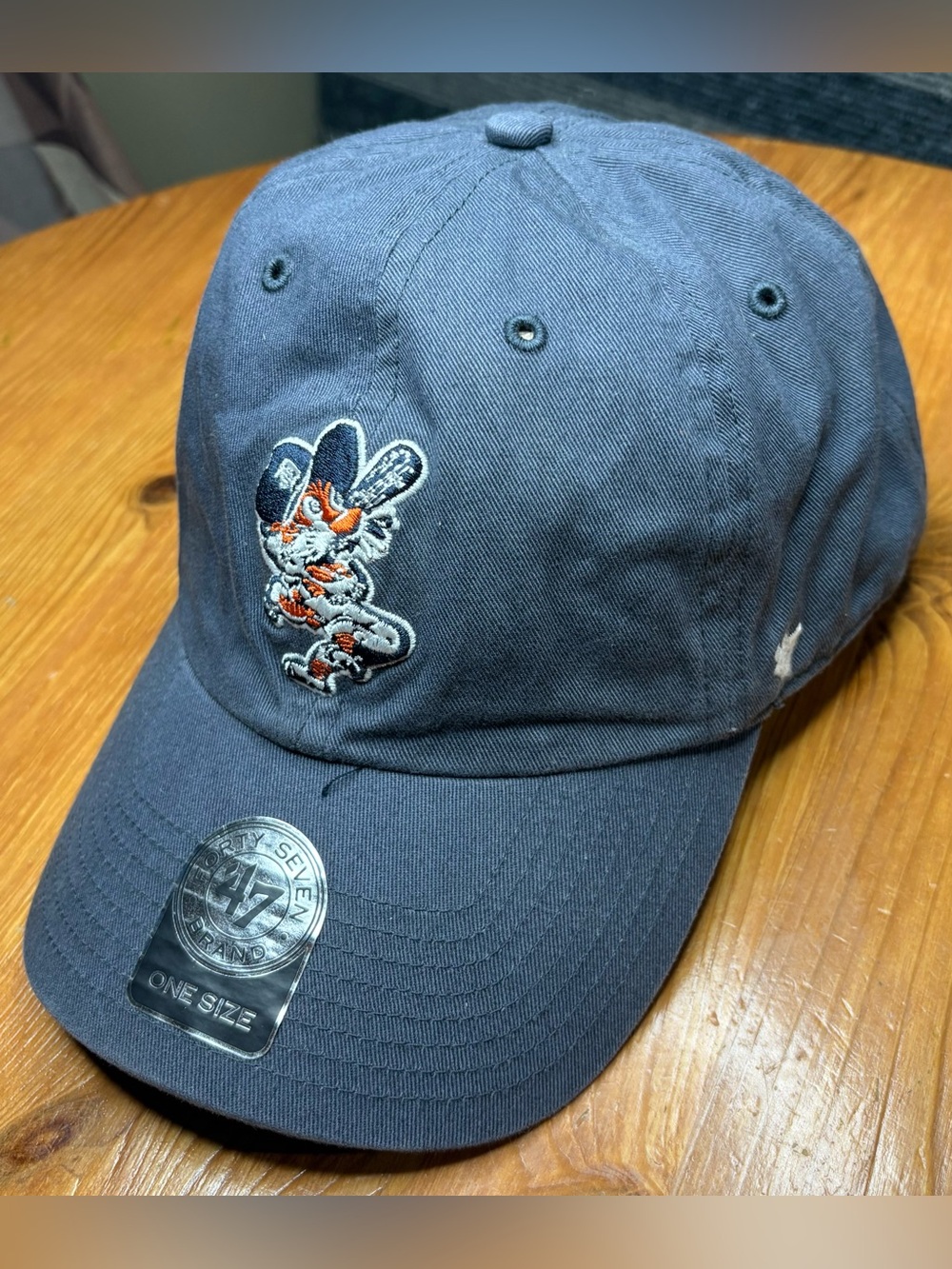 NWOT ‘47 Brand Detroit Tigers Dark Grey MLB Baseball Strapback Hat OSFA